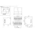 3.81MM double-layer plug-in PCB terminal angled socket